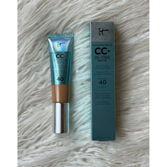 IT Cosmetics CC+ Cream Natural Matte Foundation with SPF 40 Rich - Picture 1 of 11